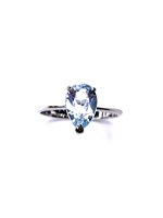 Anello Stocco Gioielli Donna in Oro bianco Topazio ANS 27 - ANS 27